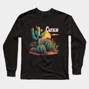 Curacao Design Long Sleeve T-Shirt